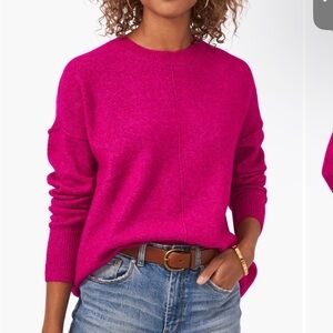 Vince Camuto exposed seam Pink Sweater currently at Nordstrom